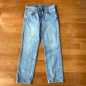 Mid Rise light wash denim jeans
